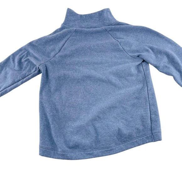 Cable & Gauge Blue Quarter-Zip Pullover Sweatshirt Size M - Picture 5 of 6